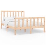 vidaXL Cadre de lit sans matelas 120x200 cm bois de pin massif
