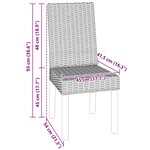 vidaXL Chaise de salle à manger 2 Pièces Blanchiment 45 x 54 x 93 cm