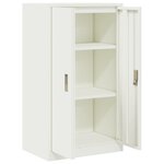 vidaXL Armoire de rangement Blanc 60 x 40 x 105 cm Acier