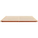 vidaXL Cadre de lit surélevé Marron cire 180 x 220 cm
