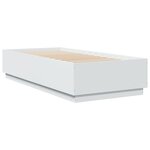 vidaXL Cadre de lit sans matelas blanc 90x200 cm