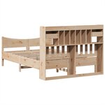 vidaXL Cadre de lit sans matelas 140x190 cm bois de pin massif