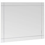 vidaXL Miroir mural 80x60 cm Verre