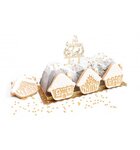 Décoration pour bûche de noël en bois joyeux noël