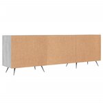 vidaXL Meuble TV sonoma gris 150x30x50 cm bois d'ingénierie