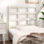 vidaXL Tête de lit Blanc 95 5x4x100 cm Bois massif de pin