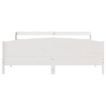 vidaXL Cadre de lit sans matelas blanc 180x200 cm bois massif de pin
