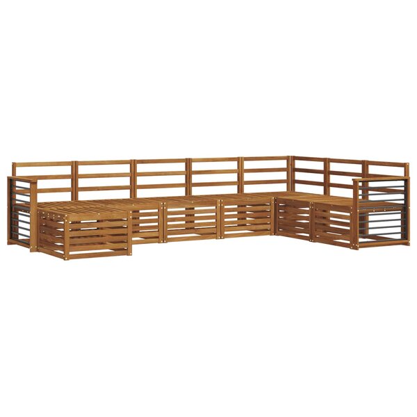 vidaXL Ensemble de canapés d'extérieur 8 pc Naturel