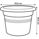 Pot de fleurs Rond - Plastique - Ø 40 - Noir
