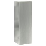 vidaXL Supports de Plantes Extérieurs Pilier 2 Pièces 24x24x75 cm Acier Galvanisé