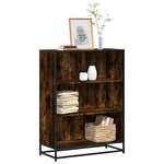 vidaXL Bibliothèque chêne fumé 80 5x35x107 5 cm bois d'ingénierie