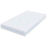 vidaXL Matelas Blanc 90 x 190 cm Mousse