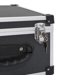 vidaXL Étui de CD pour 40 CD Aluminium ABS Noir