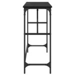 vidaXL Table console Chêne noir 100 x 32 x 75 cm Bois d'ingénierie