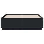 vidaXL Cadre de lit sans matelas noir 135x190 cm