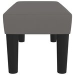 vidaXL Banc Gris 70x30x30 cm Similicuir