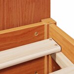 vidaXL Lit bibliothèque sans matelas cire marron 180x200 cm pin massif
