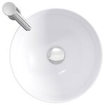vidaXL Lavabo de salle de bains Chrome 35 5 x 35 5 x 14 5 cm métal