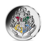 Harry Potter - Blason Poudlard - Monnaie de 10€ Argent colorisée