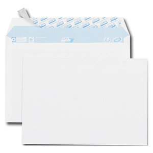 Boîte de 70 enveloppes blanches C5 162x229 80 g/m² bande de protection GPV