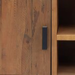 vidaXL Meuble TV Marron 110x35x48 cm Bois de pin massif
