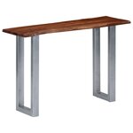 vidaXL Table console 115 x 35 x 76 cm Bois d'acacia massif et fer