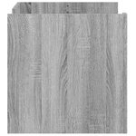 vidaXL Table basse sonoma gris 80x50x50 cm Bois d'ingénierie