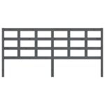 vidaXL Tête de lit Gris 205 5x4x100 cm Bois massif de pin