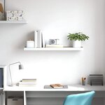 vidaXL Étagère flottante murale Chêne et blanc 90x23 5x3 8 cm MDF