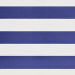 vidaXL Auvent rétractable bleu et blanc 4x3 m tissu et aluminium