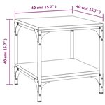 vidaXL Tables d'appoint 2Pièces Sonoma gris 40x40x40 cm Bois d'ingénierie