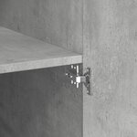 vidaXL Buffet haut gris béton 80x42 5x185 cm bois d'ingénierie