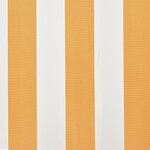 vidaXL Tissu d'auvent Jaune tournesol/blanc 6 x 3 m (cadre non inclus)