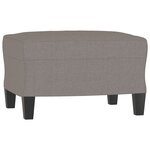 vidaXL Ensemble de canapés 4 Pièces avec coussins Taupe Tissu