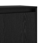 vidaXL Buffet Chêne noir 97 x 29 x 75 cm Bois d'ingénierie