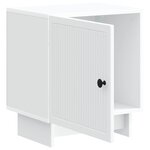 vidaXL Cabinet de chevet 2 Pièces Blanc 43 x 34 5 x 50 cm