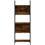 vidaXL Bibliothèque à 5 niveaux chêne fumé 60 5x24x166 5 cm