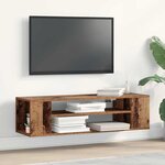 vidaXL Meuble TV Marron 100 x 30 x 26 5 cm Bois d'ingénierie