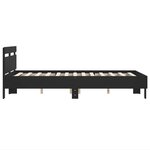 vidaXL Cadre de lit sans matelas noir 120x200 cm