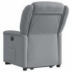 vidaXL Fauteuil inclinable Gris clair Tissu
