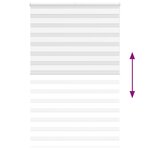 vidaXL Store zèbre blanc 150x200 cm largeur du tissu 145 9cm polyester