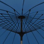 Vidaxl parasol d'extérieur avec mât en aluminium 270 cm bleu azuré