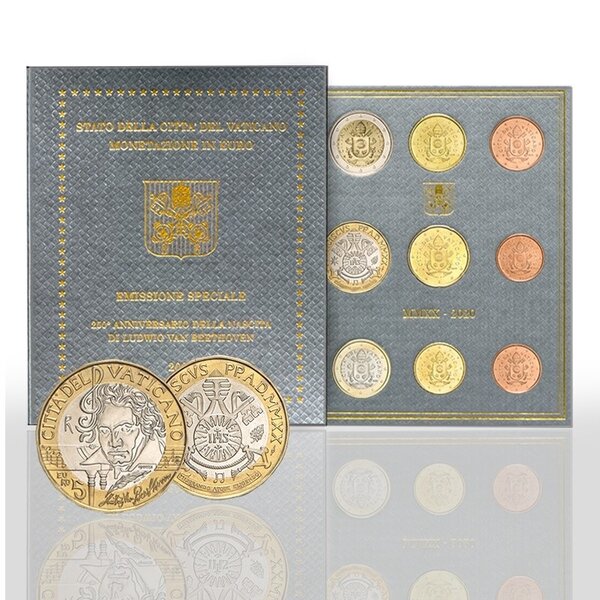 Coffret série euro BU Vatican 2020 (Ludwig Van Beethoven)