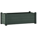 vidaXL Lit surélevé de jardin PP Vert 100x43x35 cm