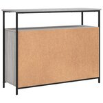 vidaXL Buffet sonoma gris 100x35x80 cm bois d'ingénierie