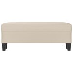 vidaXL Banc Crème 100x35x41 cm Tissu microfibre