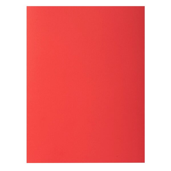 Paquet De 25 Chemises Double Poche Rock''s 210 - Double A4 Ou A3 - 24x32cm - Rouge - X 10 - Exacompta