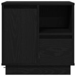 vidaXL Cabinet de chevet avec tiroir 2 Pièces Noir 50 x 34.5 x 50 cm.