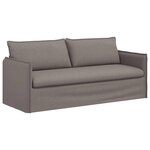 vidaXL Canapé 2 Pièces Taupe 196 x 82 x 85 cm tissu