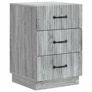 vidaXL Cabinet de chevet avec tiroir Sonoma gris 43 x 41 x 63 5 cm